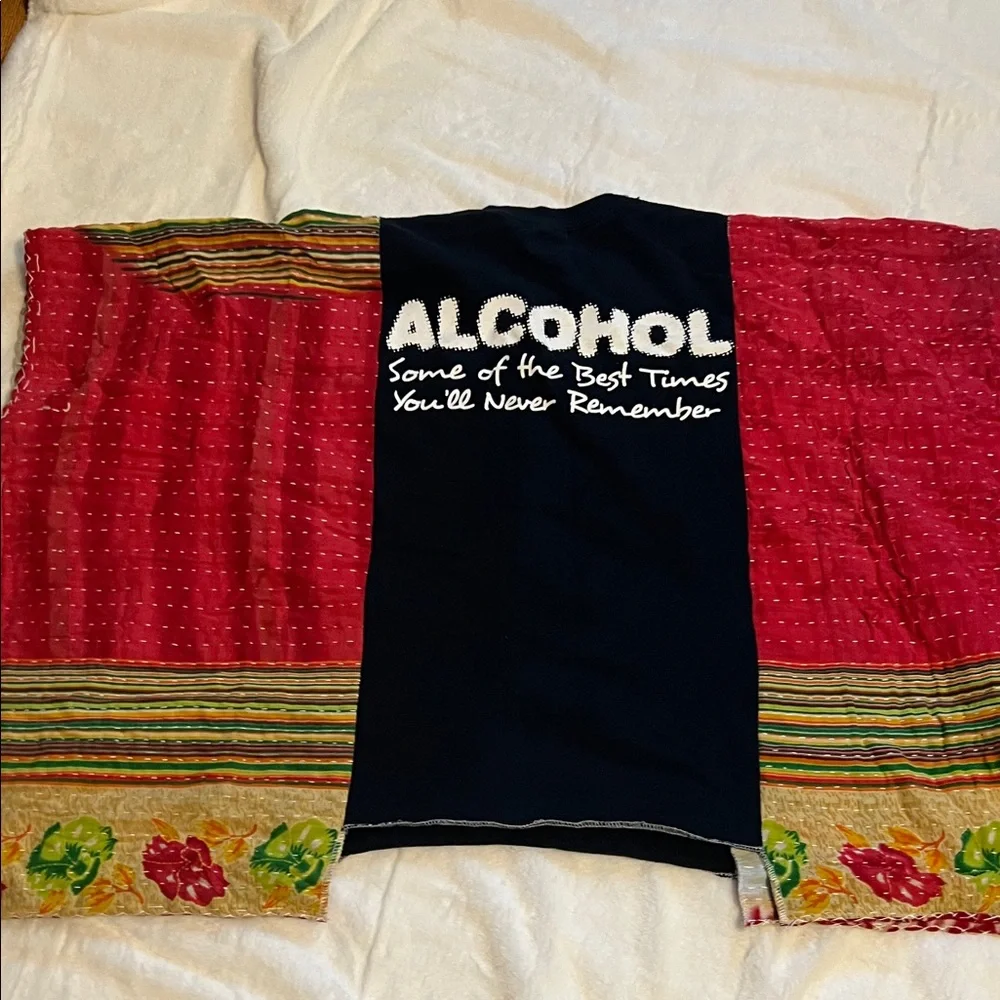 Van Helen Tour tee Colorful Graphic Poncho Top - Picture 12 of 12